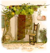 Decorated entryway